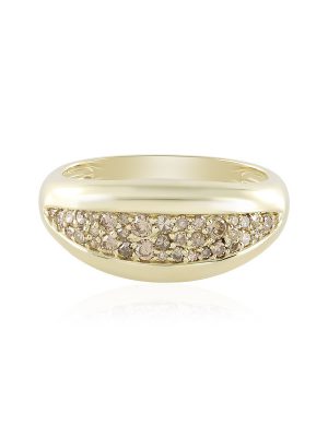 I2 Champagner-Diamant-Goldring (de Melo)