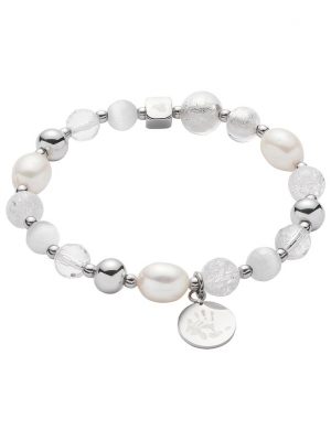 Leonardo Armband 016506 Edelstahl, Perle, Glas