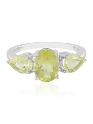 Limonen-Quarz-Silberring