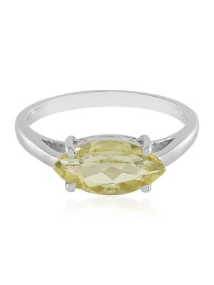 Limonen-Quarz-Silberring