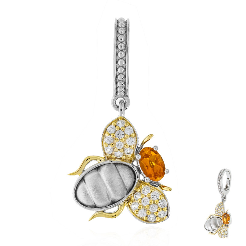 Madeira-Citrin-Silberanhänger (Dallas Prince Designs) Madeira-Citrin-Silberanhänger (Dallas Prince Designs)