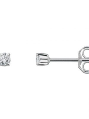 ONE ELEMENT Paar Ohrhänger 0.15 ct Diamant Brillant Ohrringe Ohrstecker aus 950 Platin, Damen Platin Schmuck