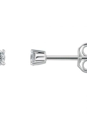 ONE ELEMENT Paar Ohrhänger 0.20 ct Diamant Brillant Ohrringe Ohrstecker aus 950 Platin, Damen Platin Schmuck