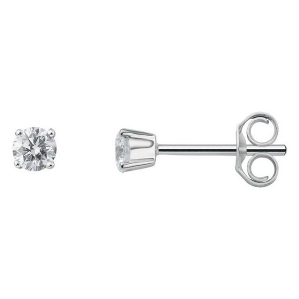 ONE ELEMENT Paar Ohrhänger 0.25 ct Diamant Brillant Ohrringe Ohrstecker aus 950 Platin, Damen Platin Schmuck