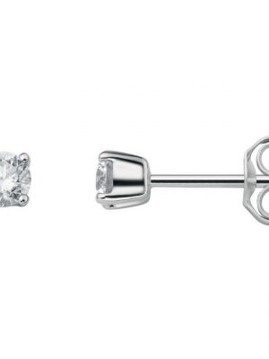 ONE ELEMENT Paar Ohrhänger 0.30 ct Diamant Brillant Ohrringe Ohrstecker aus 950 Platin, Damen Platin Schmuck