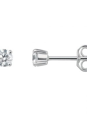 ONE ELEMENT Paar Ohrhänger 0.40 ct Diamant Brillant Ohrringe Ohrstecker aus 950 Platin, Damen Platin Schmuck