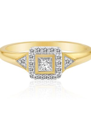 SI1 (G) Diamant-Goldring (Annette)