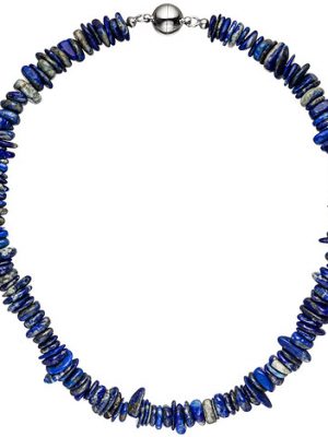 SIGO Halskette Kette Lapislazuli 44 cm Lapislazulikette Steinkette Edelsteinkette