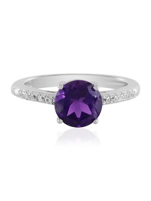 Sambia-Amethyst-Silberring