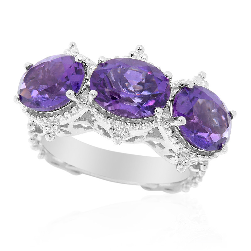 Sambia-Amethyst-Silberring (Dallas Prince Designs) Sambia-Amethyst-Silberring (Dallas Prince Designs)