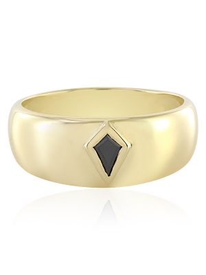 Schwarzer Diamant-Goldring (de Melo)