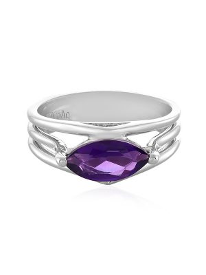 Sibirischer Amethyst-Silberring