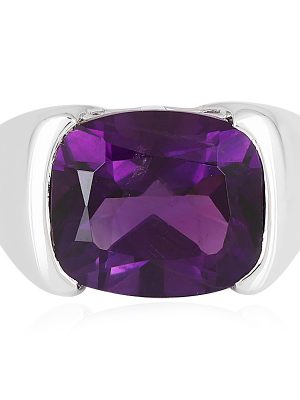 Sibirischer Amethyst-Silberring