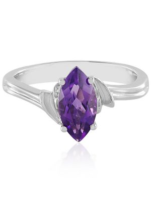 Sibirischer Amethyst-Silberring