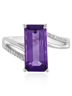 Sibirischer Amethyst-Silberring