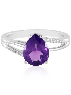 Sibirischer Amethyst-Silberring