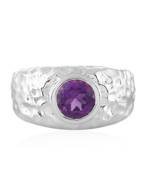 Sibirischer Amethyst-Silberring