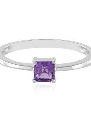 Sibirischer Amethyst-Silberring