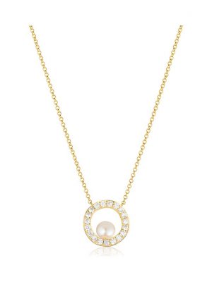 Sif Jakobs Jewellery Kette SJ-N12348-PCZ-YG 925er Silber