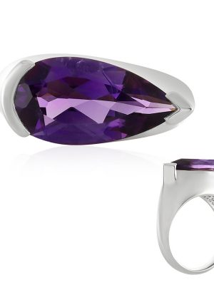 Uruguay-Amethyst-Silberring (de Melo)