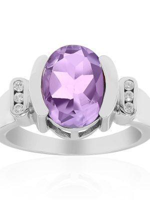 Amethyst-Silberring