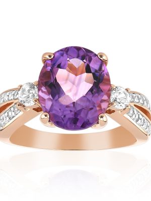 Amethyst-Silberring