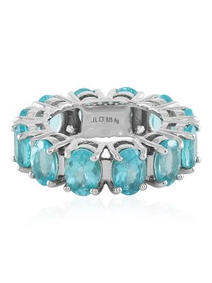 Blauer Apatit-Silberring
