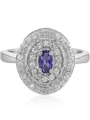 Ceylon-Iolith-Silberring
