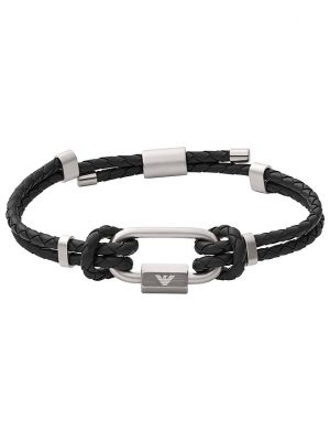 Emporio Armani Armband EGS2796040 Leder, Edelstahl