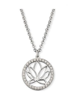 Engelsrufer Kette ERN-LOTUS-ZI 925er Silber rhodiniert