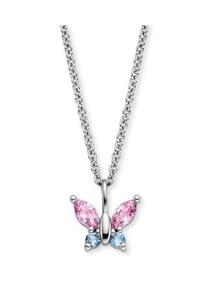 Engelsrufer Kinderkette HEN-BUTTERFLY1-ZI 925er Silber