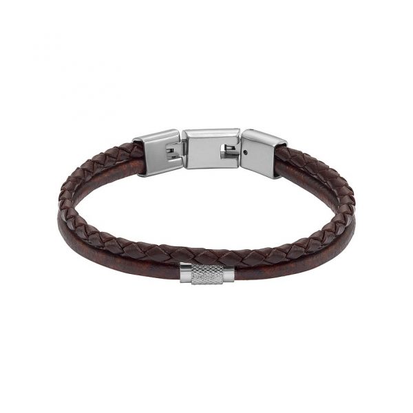 Fossil Armband JEWELRY JF04702040 Leder, Edelstahl