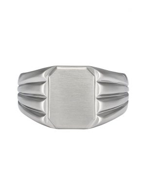 Fossil Herrenring JF04467040 Edelstahl