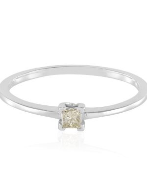 I2 Schokoladen-Diamant-Goldring
