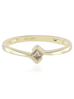 I2 Schokoladen-Diamant-Goldring