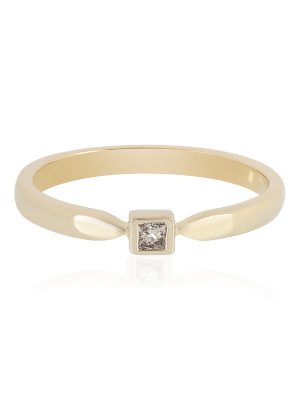 I2 Schokoladen-Diamant-Silberring