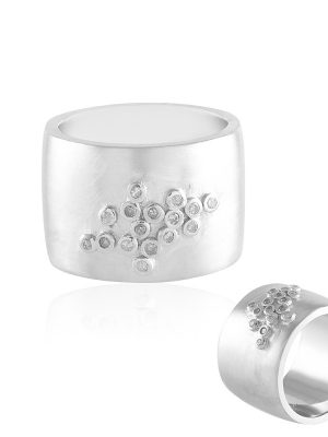 I3 (H) Diamant-Messingring (Juwelo Style)