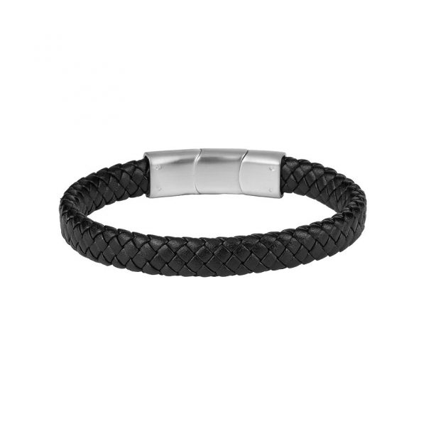 Jacques Lemans Armband S-B123A Leder, Edelstahl