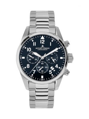 Jacques Lemans Chronograph Barcelona 42-2D Edelstahl