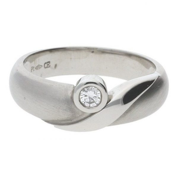 JuwelmaLux Fingerring Juwelmalux Ring in Platin 950/000 mit Brillant 0,10 Ct. JL07-0003-30 (kein Set, 1-tlg)