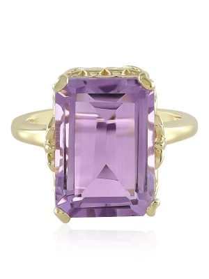 Lavendel-Amethyst-Silberring