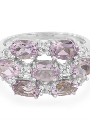 Lavendel-Amethyst-Silberring