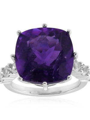 Marokkanischer Amethyst-Silberring