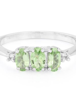 Merelani-Mint-Granat-Silberring