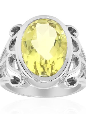 Ouro Verde-Quarz-Silberring