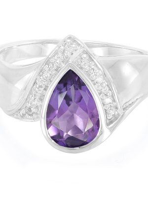 Sambia-Amethyst-Silberring