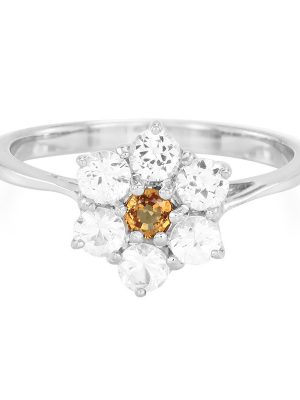Saphir-Silberring