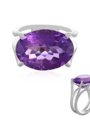 Sibirischer Amethyst-Silberring