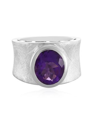 Sibirischer Amethyst-Silberring