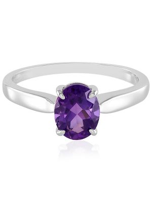Sibirischer Amethyst-Silberring